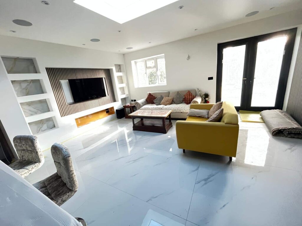 Living room furniture being moved during a house removal in Northwood Hills HA6